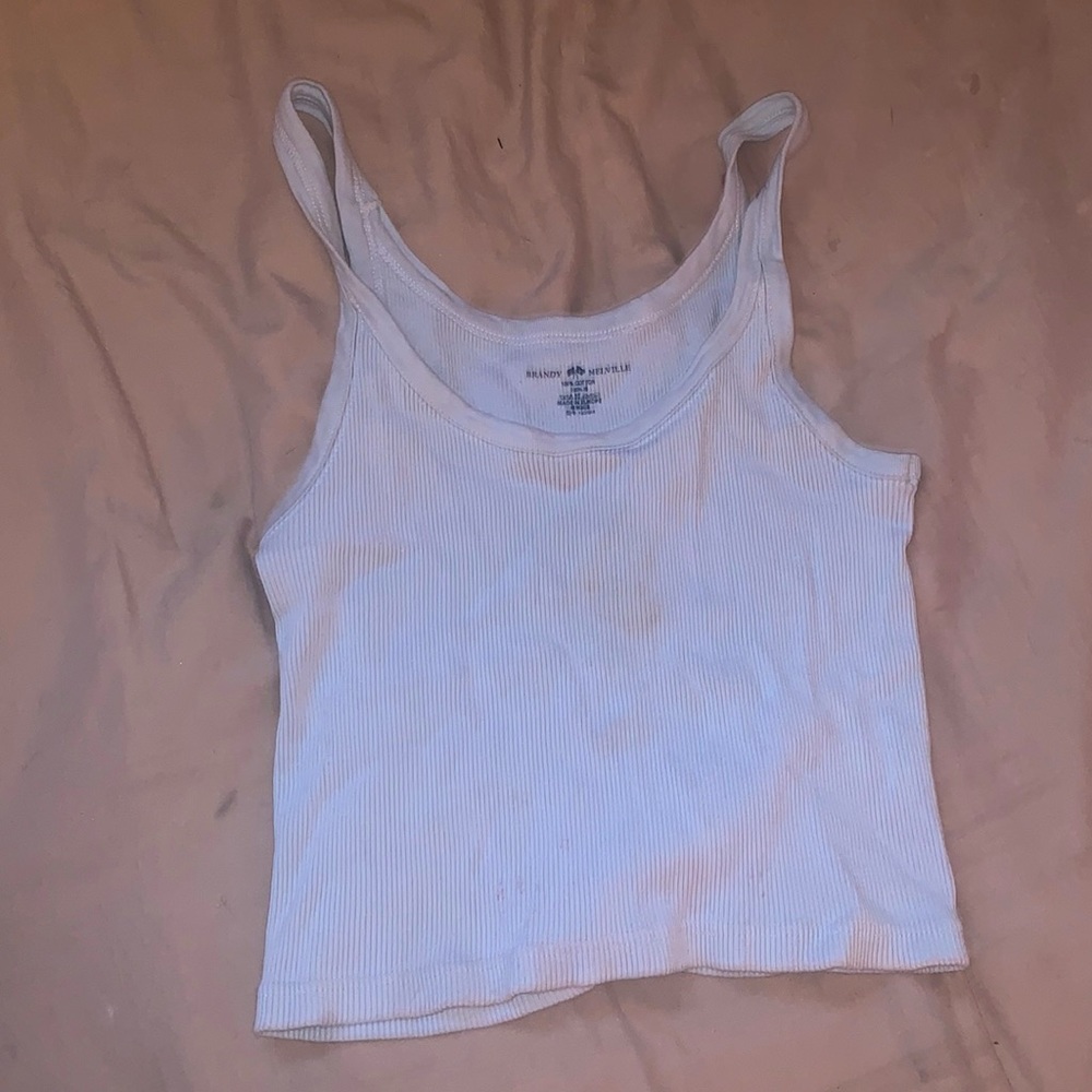 blue brandy melville cropped tank
